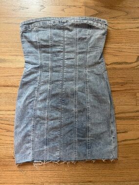 Princess Polly Denim Strapless Mini Dress